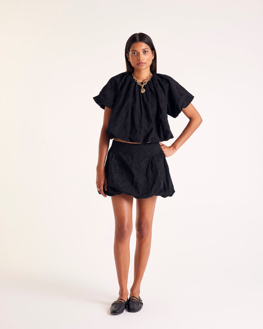Blouse Isaure broderie noir