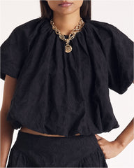 Blouse Isaure broderie noir