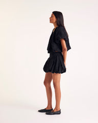 Blouse Isaure broderie noir