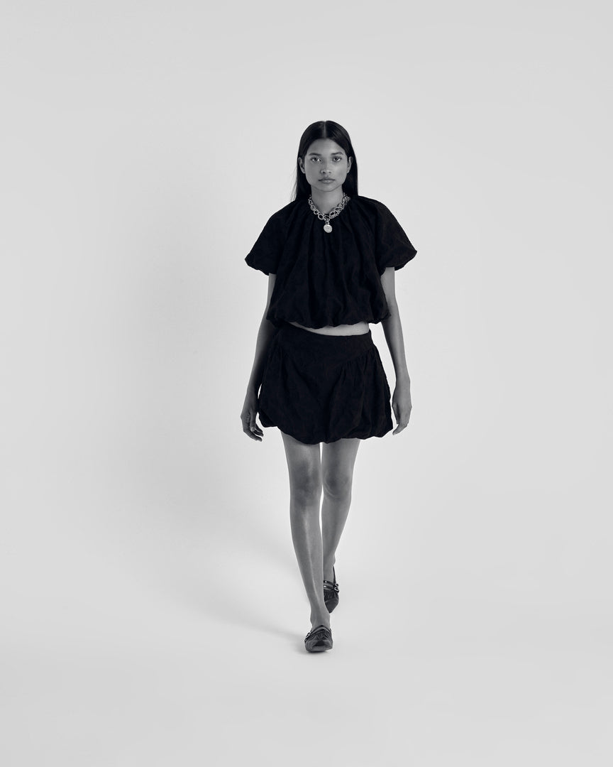 Blouse Isaure broderie noir