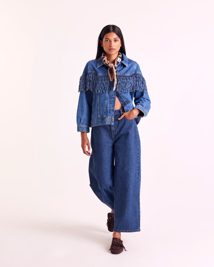 Jean Romeo bleu indigo