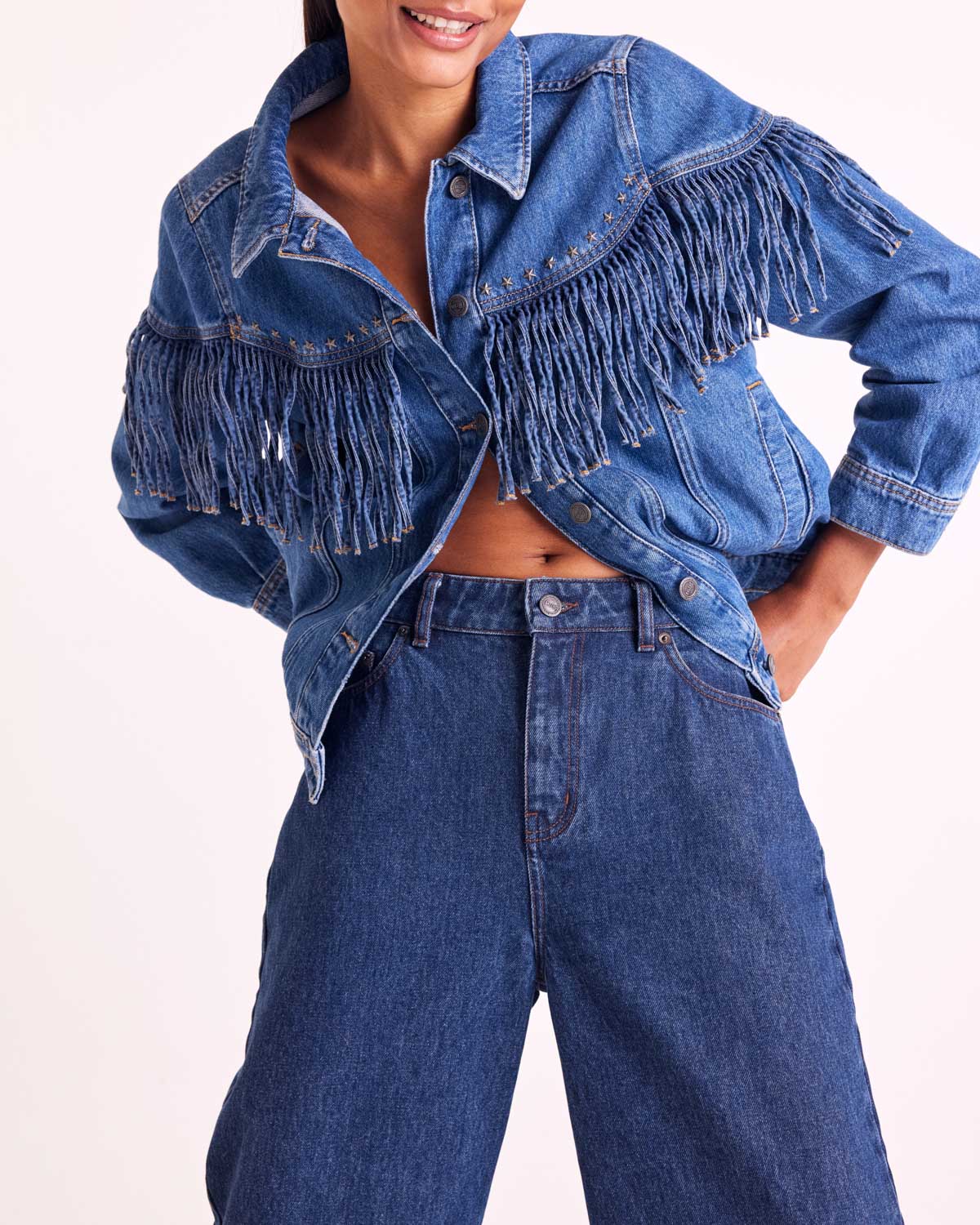 Jean Romeo bleu indigo