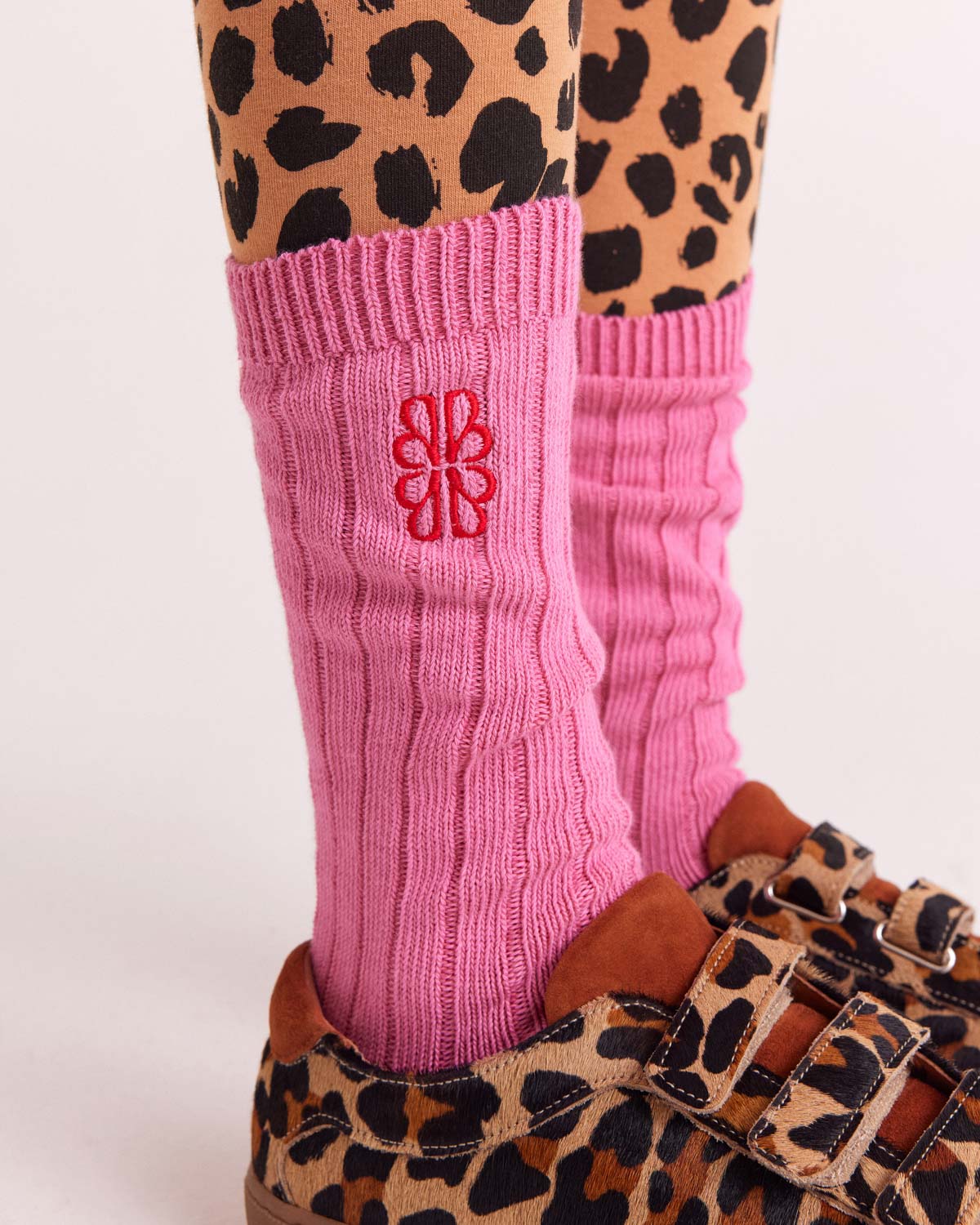 Chaussettes Felice rose