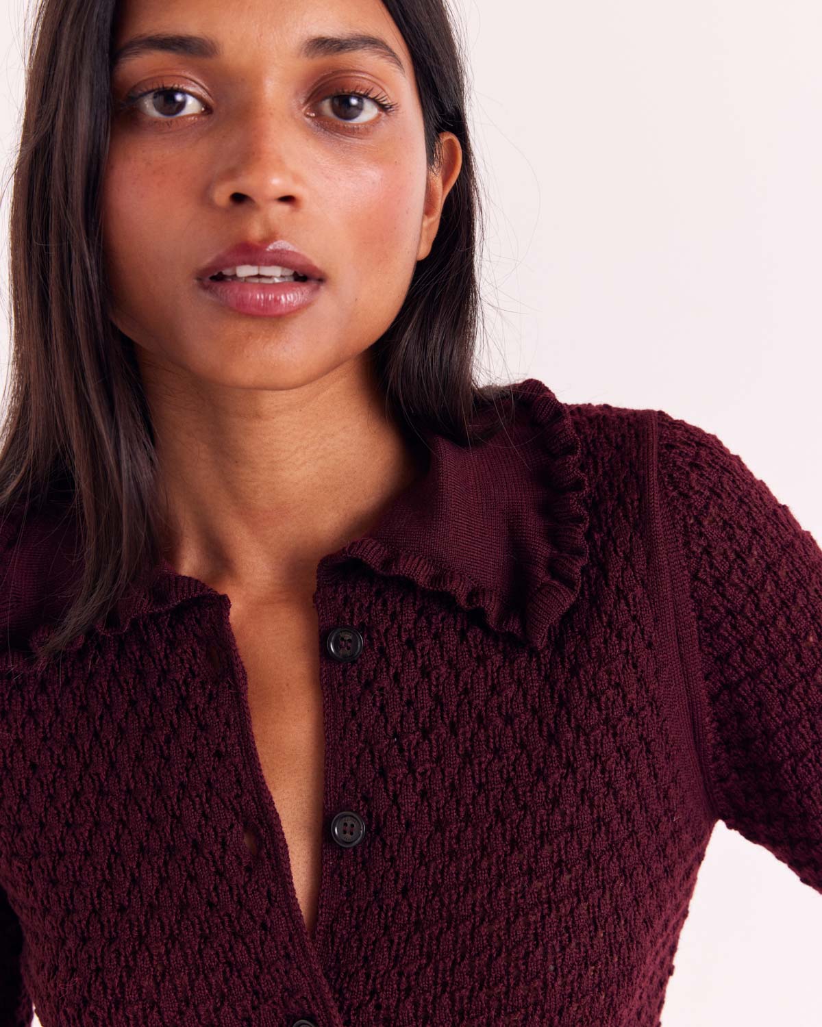 Cardigan Heloise bordeaux