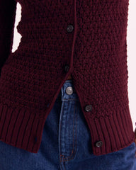 Cardigan Heloise bordeaux