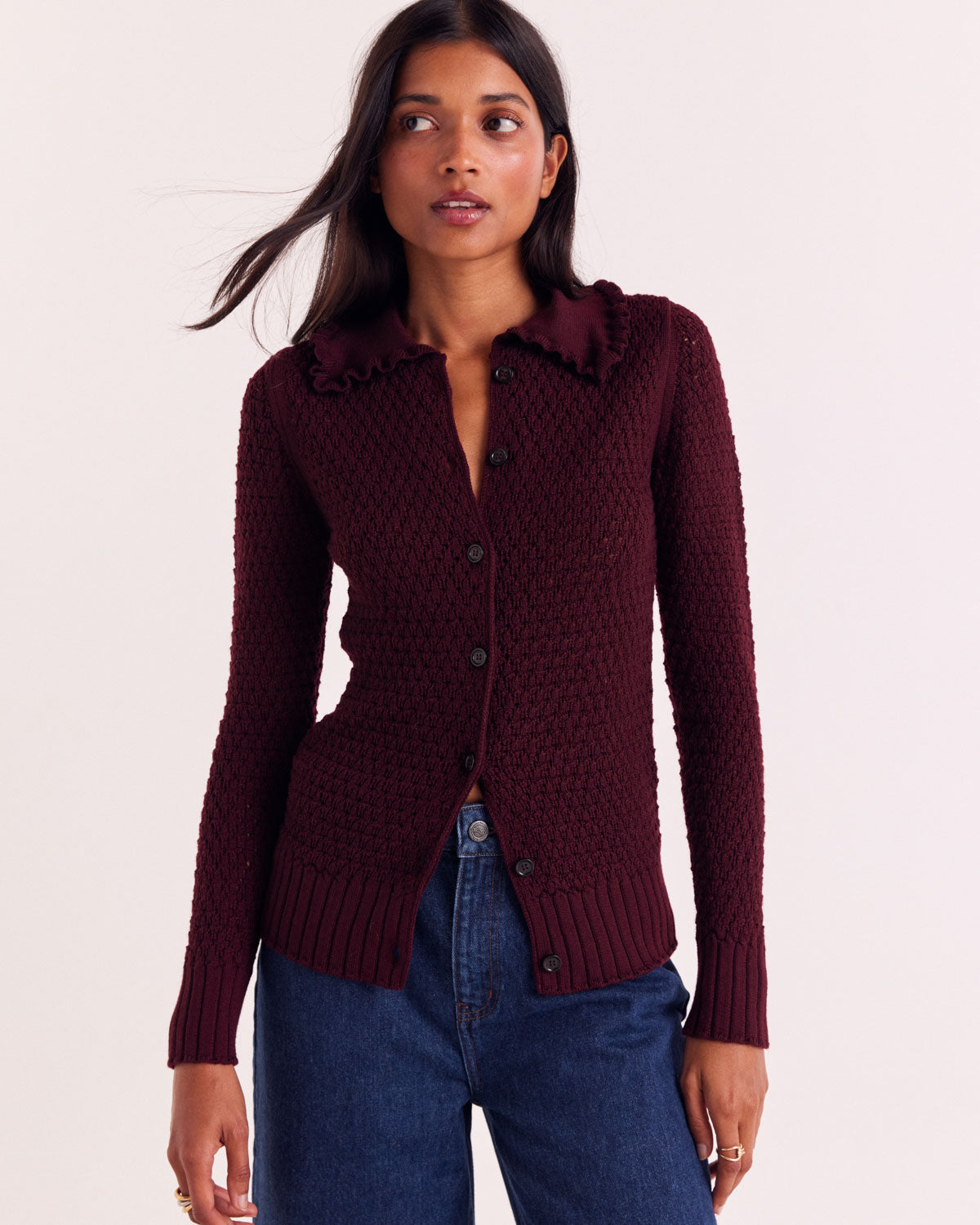Cardigan Heloise bordeaux