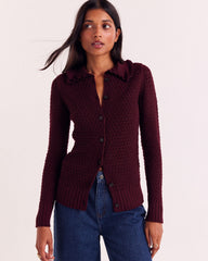 Cardigan Heloise bordeaux
