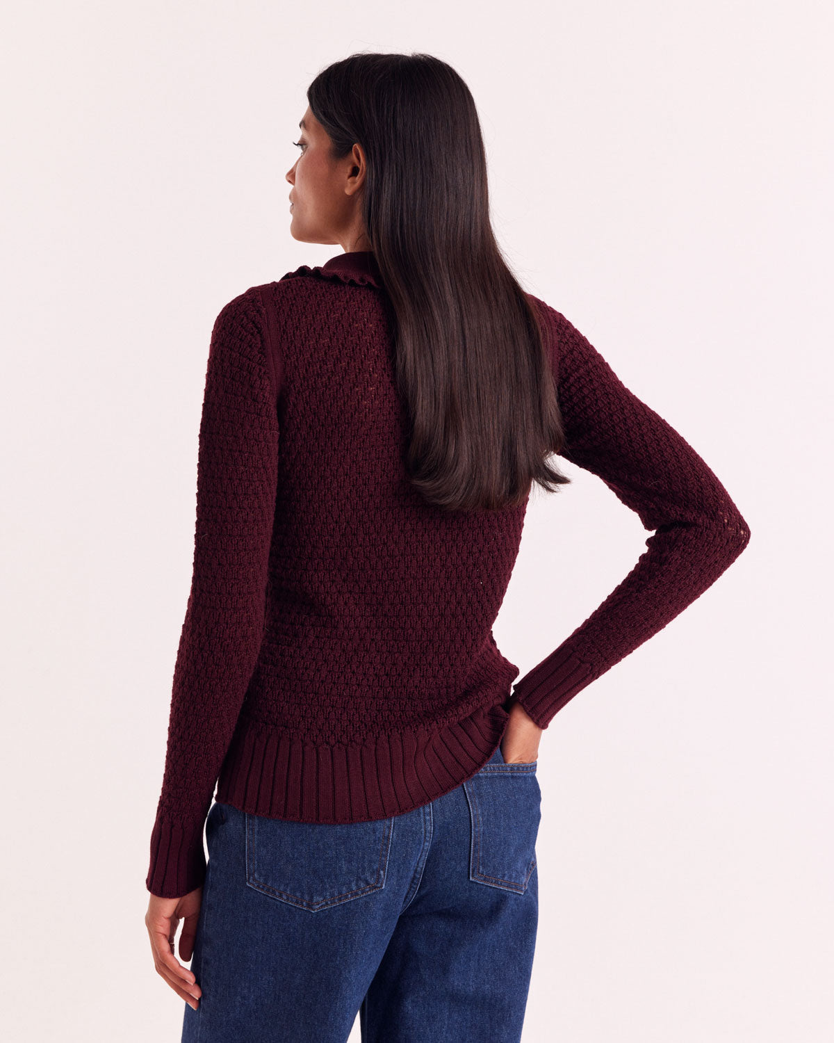 Cardigan Heloise bordeaux