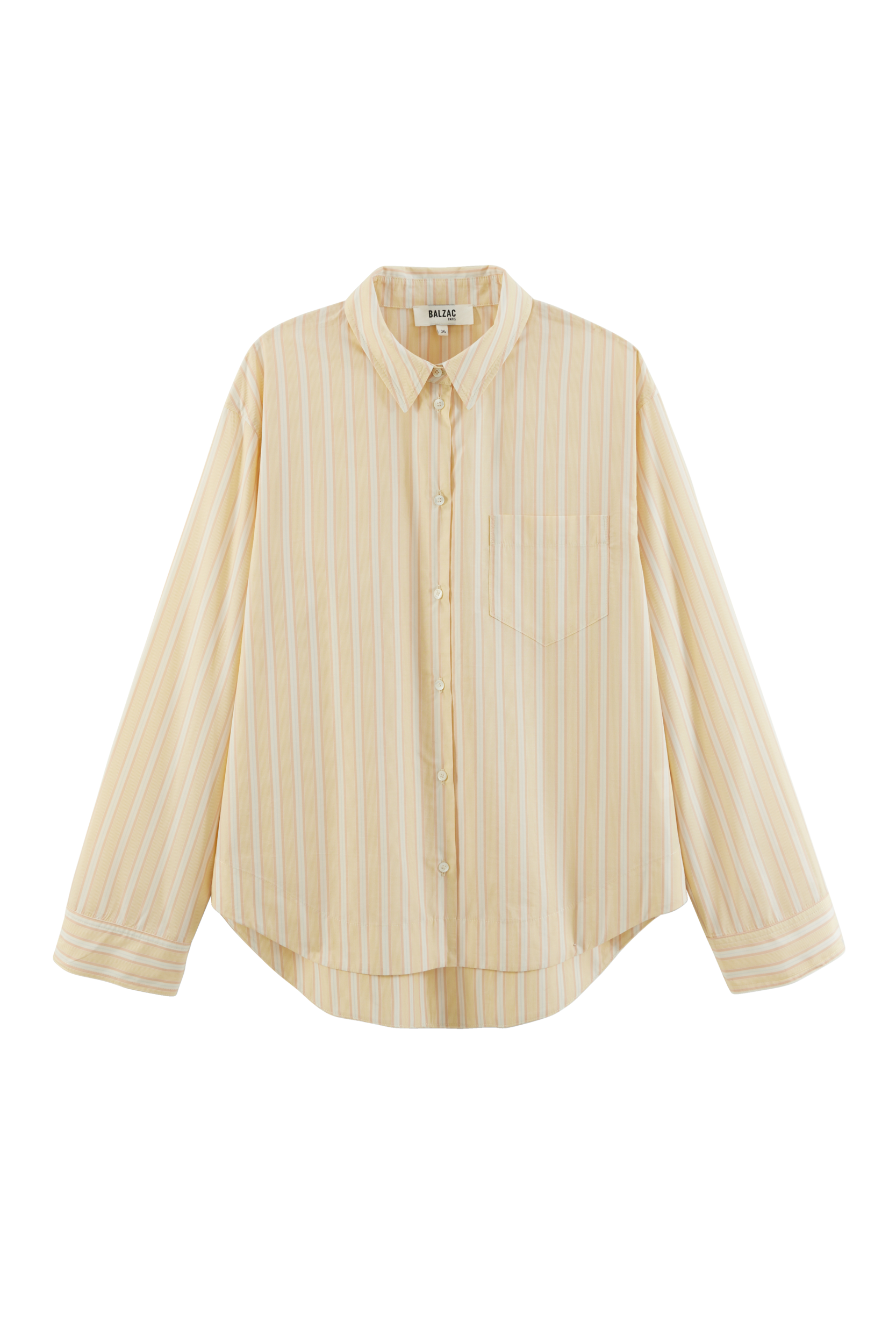 Chemise Paloma rayures jaune