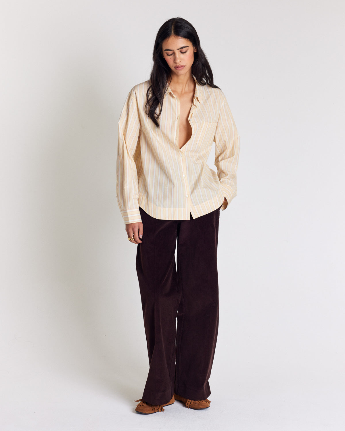 Chemise Paloma rayures jaune