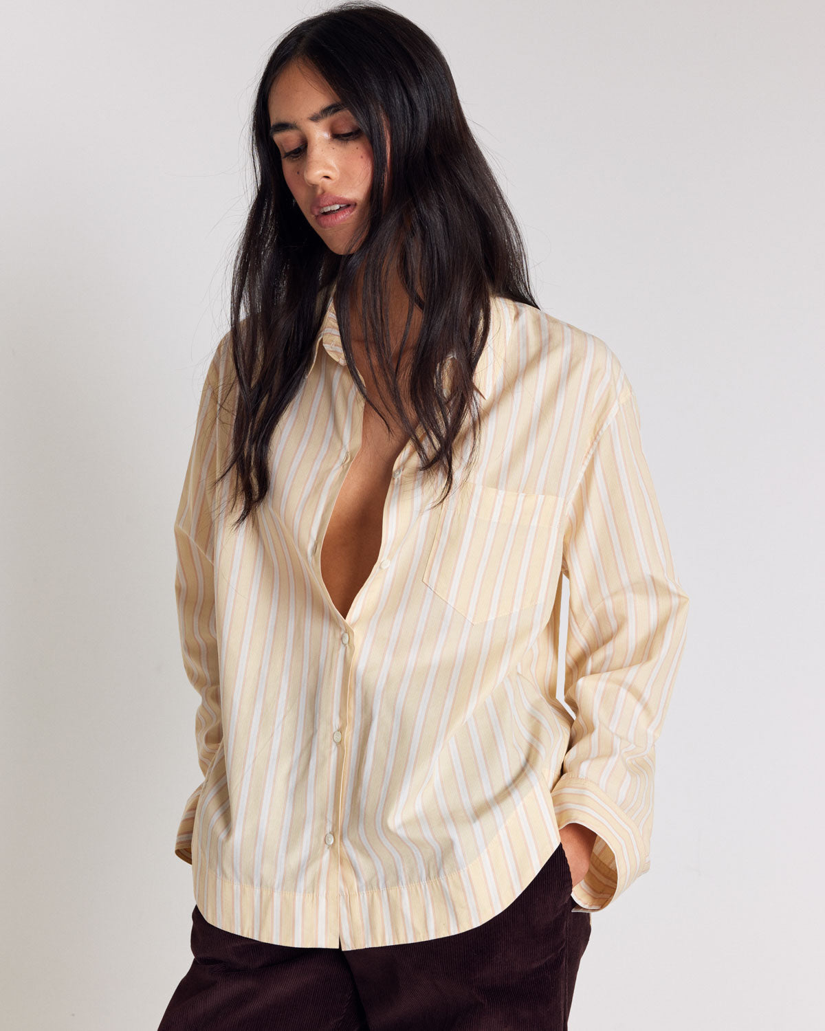 Chemise Paloma rayures jaune