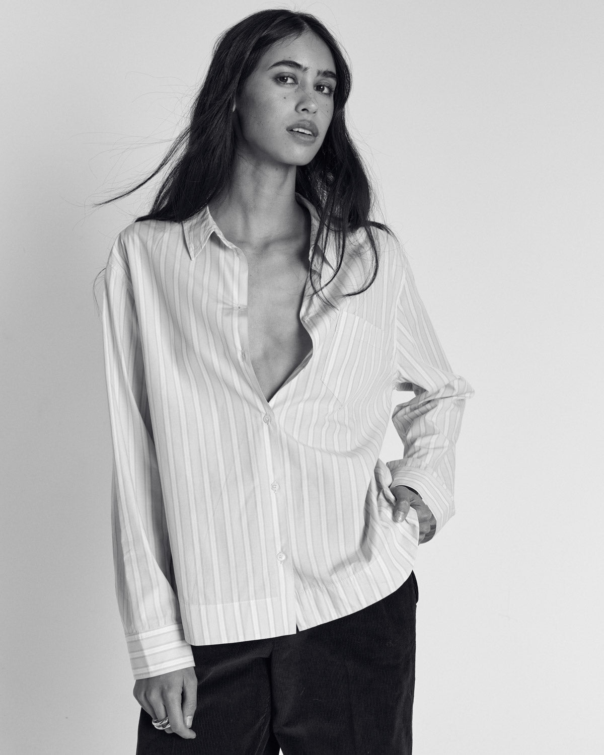 Chemise Paloma rayures jaune