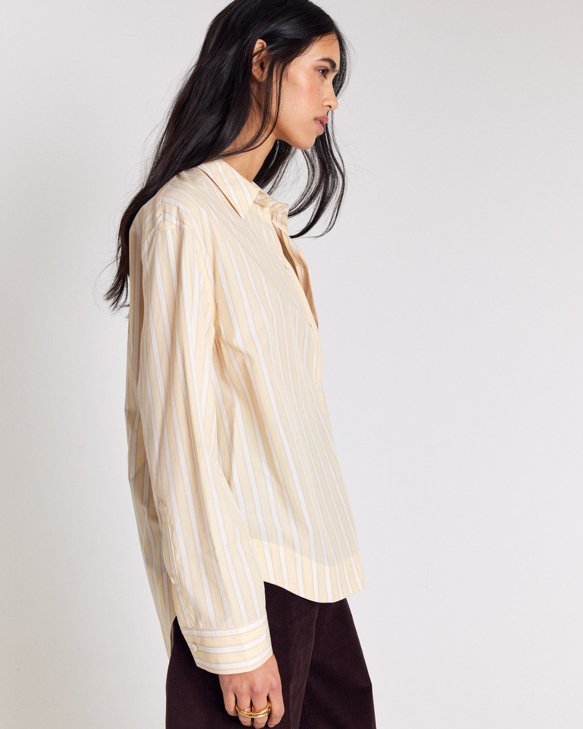 Chemise Paloma rayures jaune