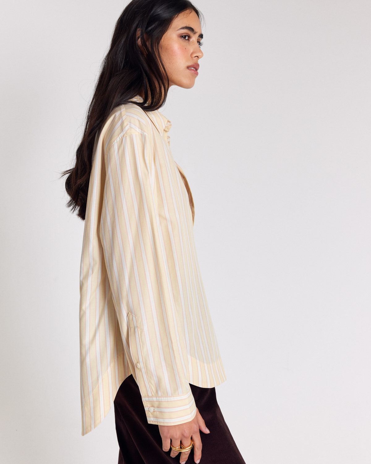Chemise Paloma rayures jaune