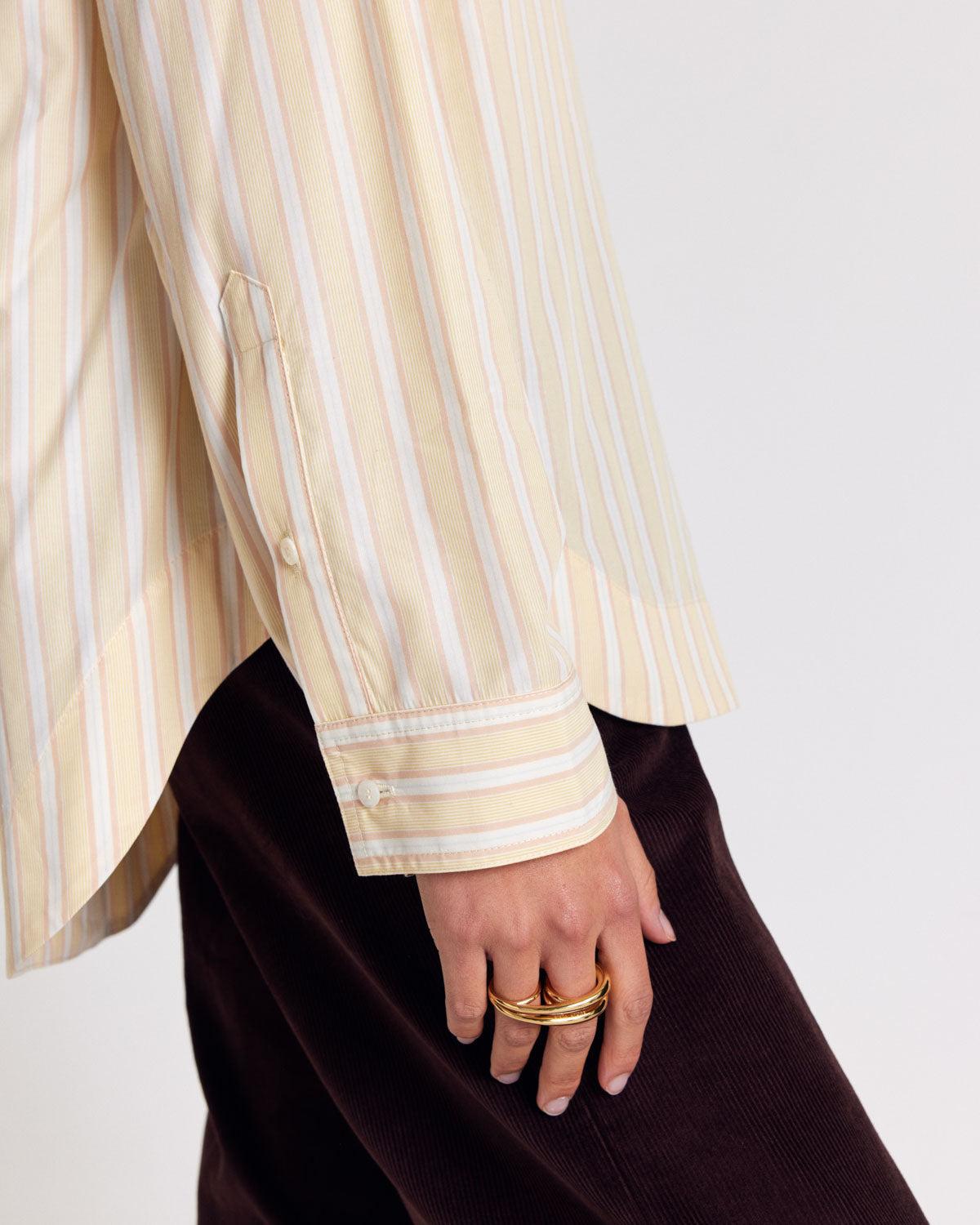 Chemise Paloma rayures jaune