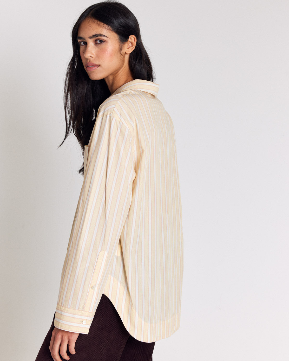 Chemise Paloma rayures jaune