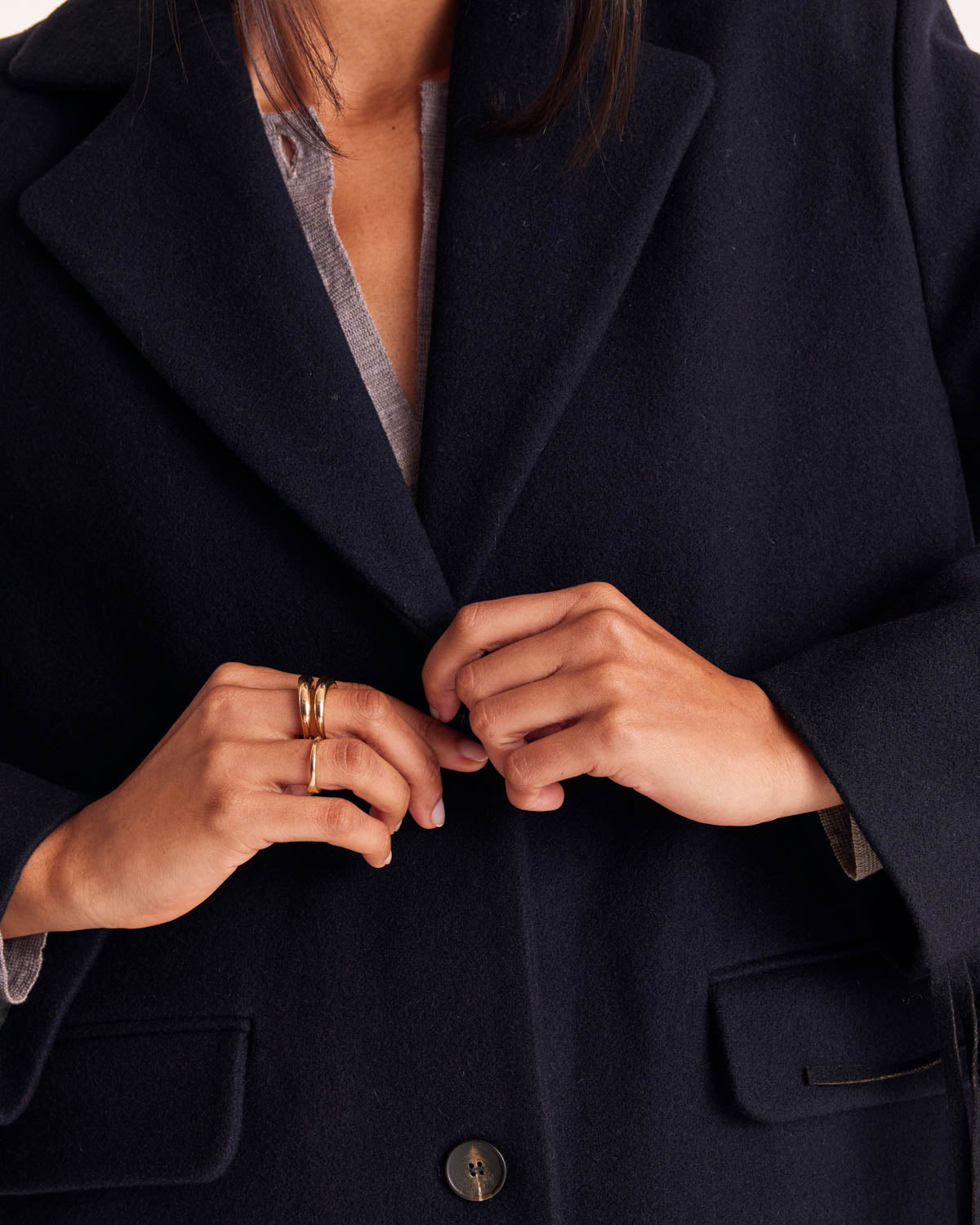 Manteau Marcella bleu marine