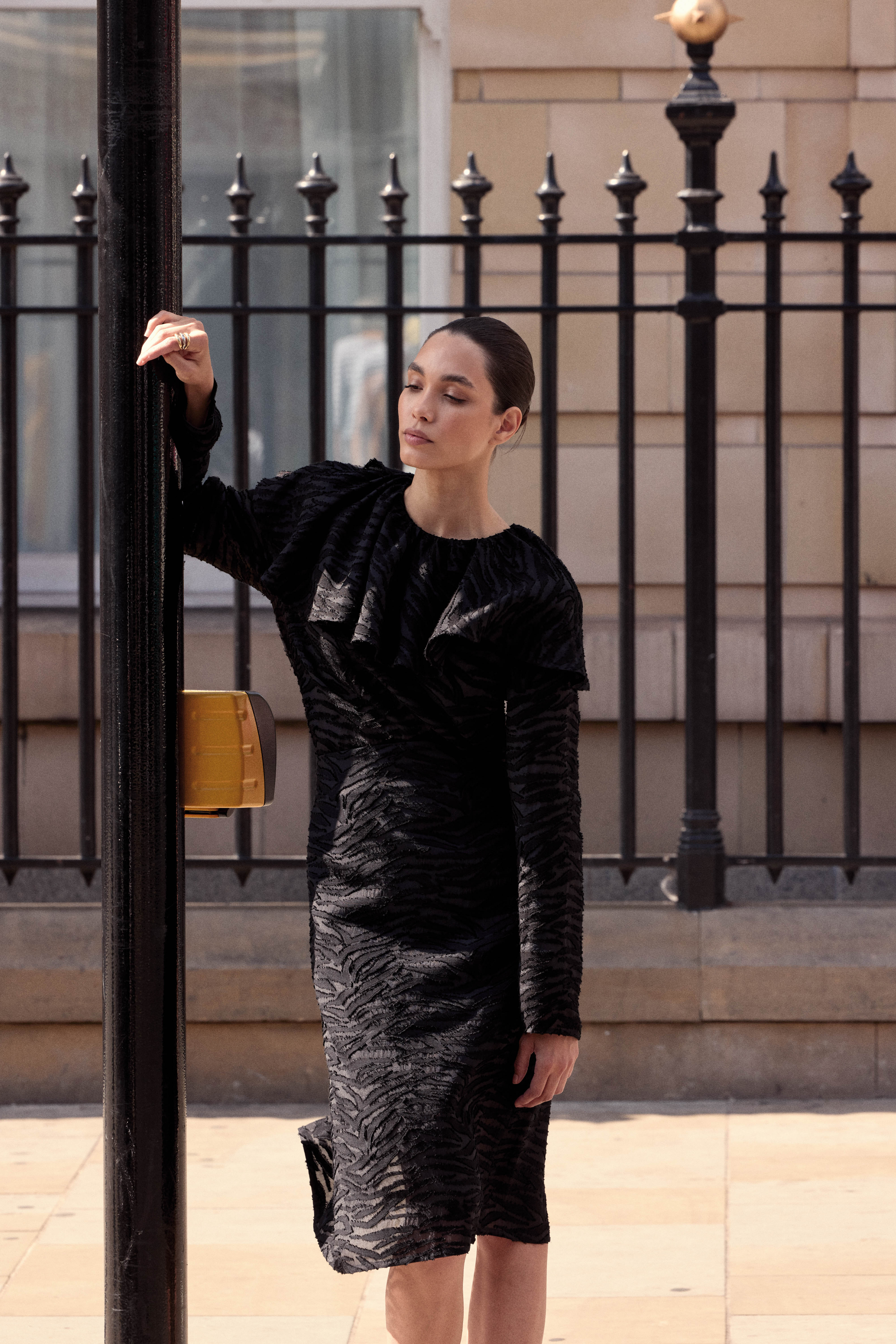 Jupe Solange zèbre noir
