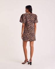 Robe Xoxo jacquard léopard