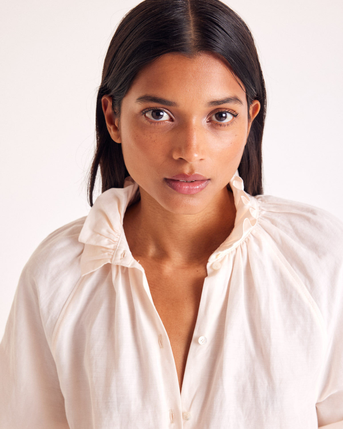 Chemise Camille pêche clair