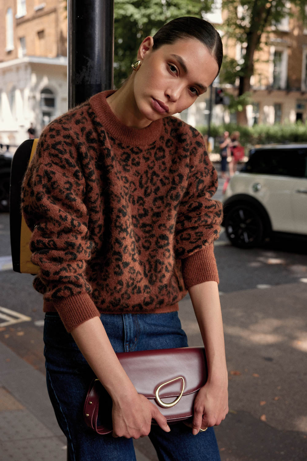 Pull Doudou léopard fauve