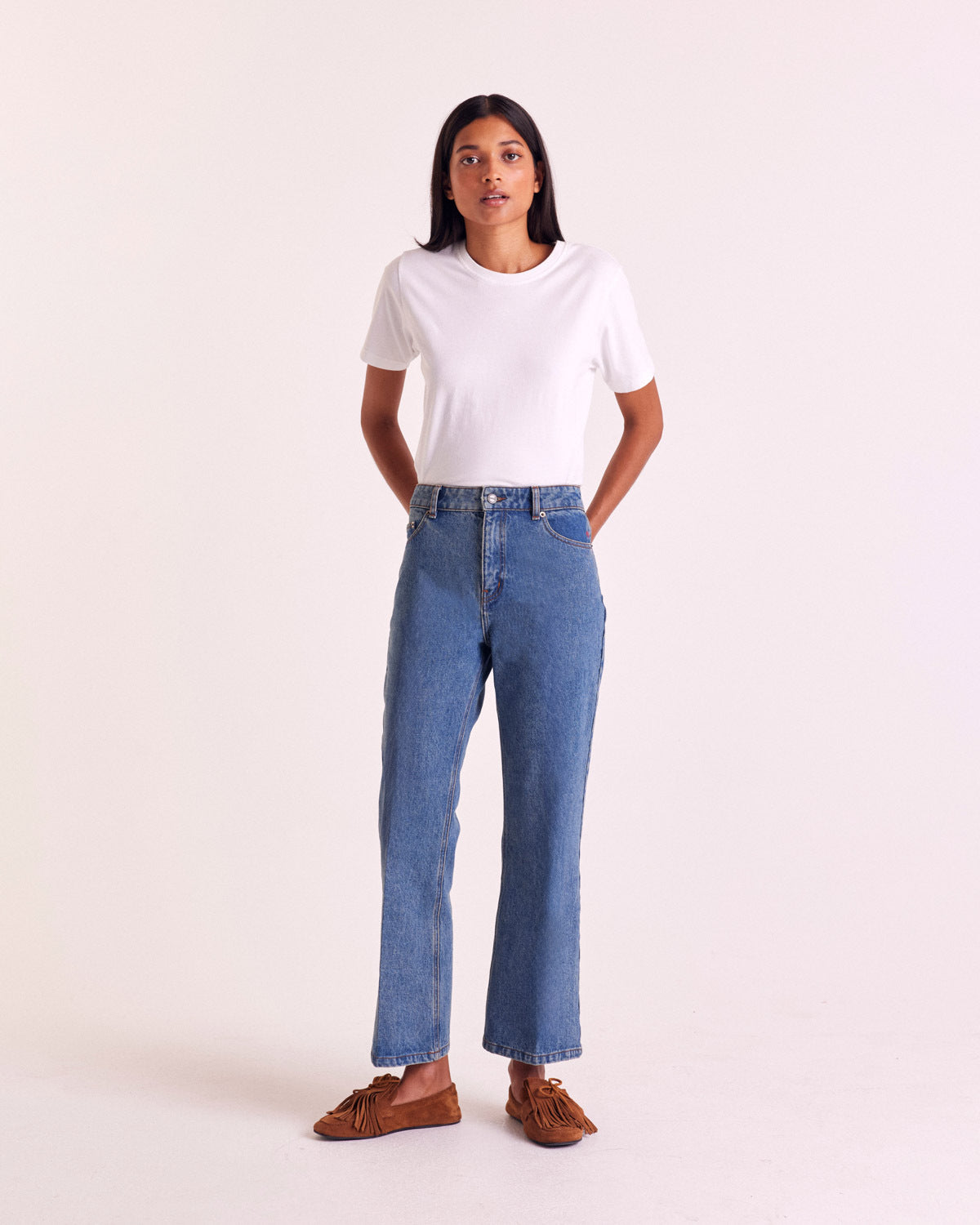 Jean Jules bleu vintage (le bootcut)