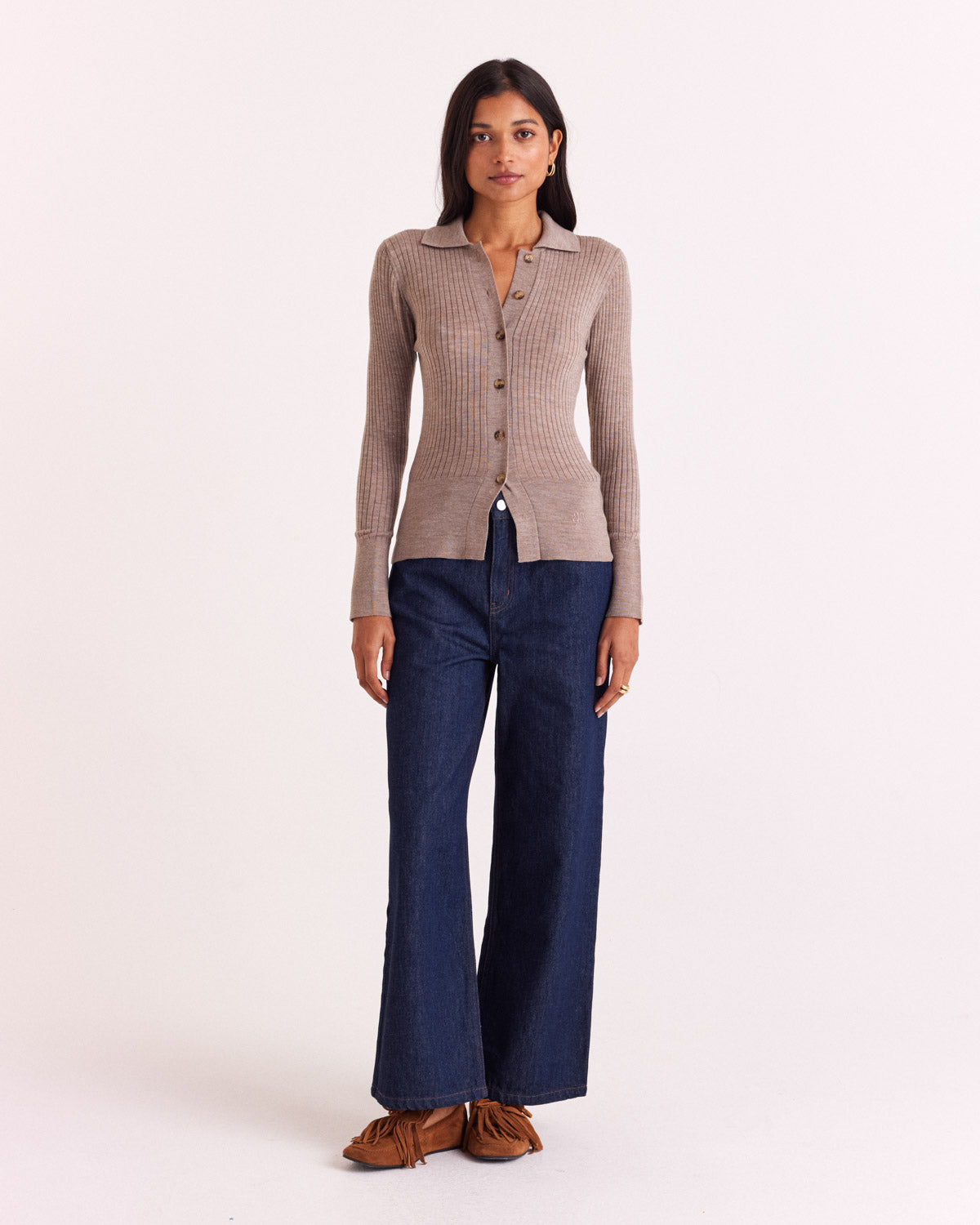 Cardigan Ombeline beige