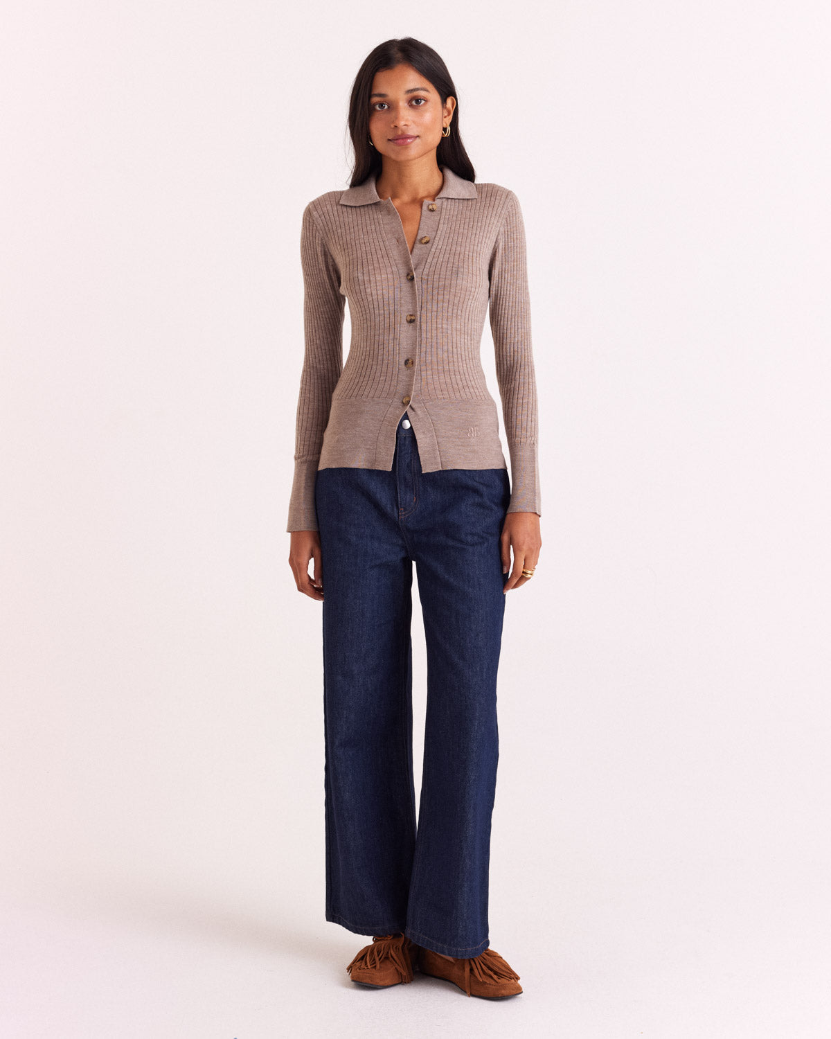 Cardigan Ombeline beige