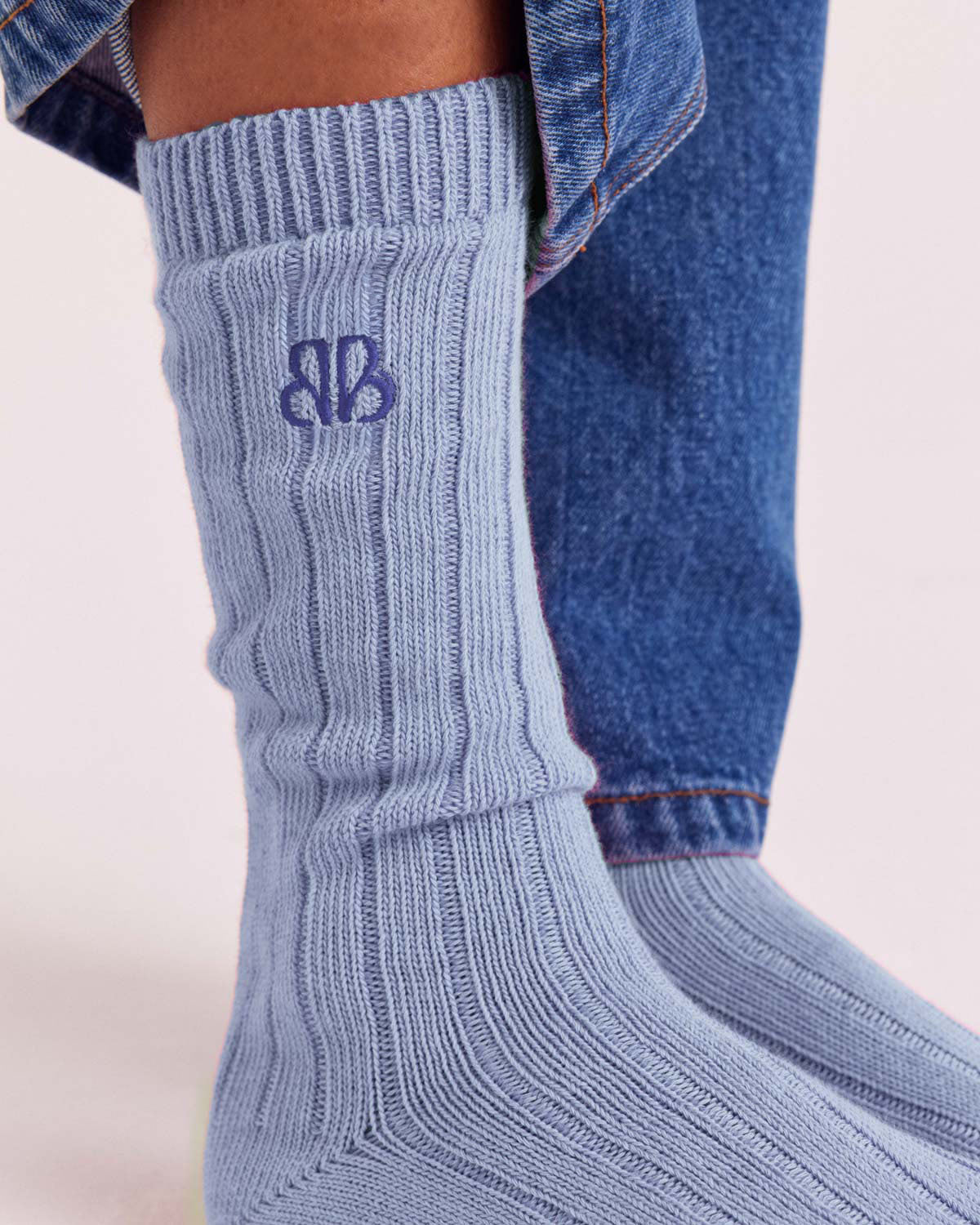 Chaussettes Félice bleu ciel