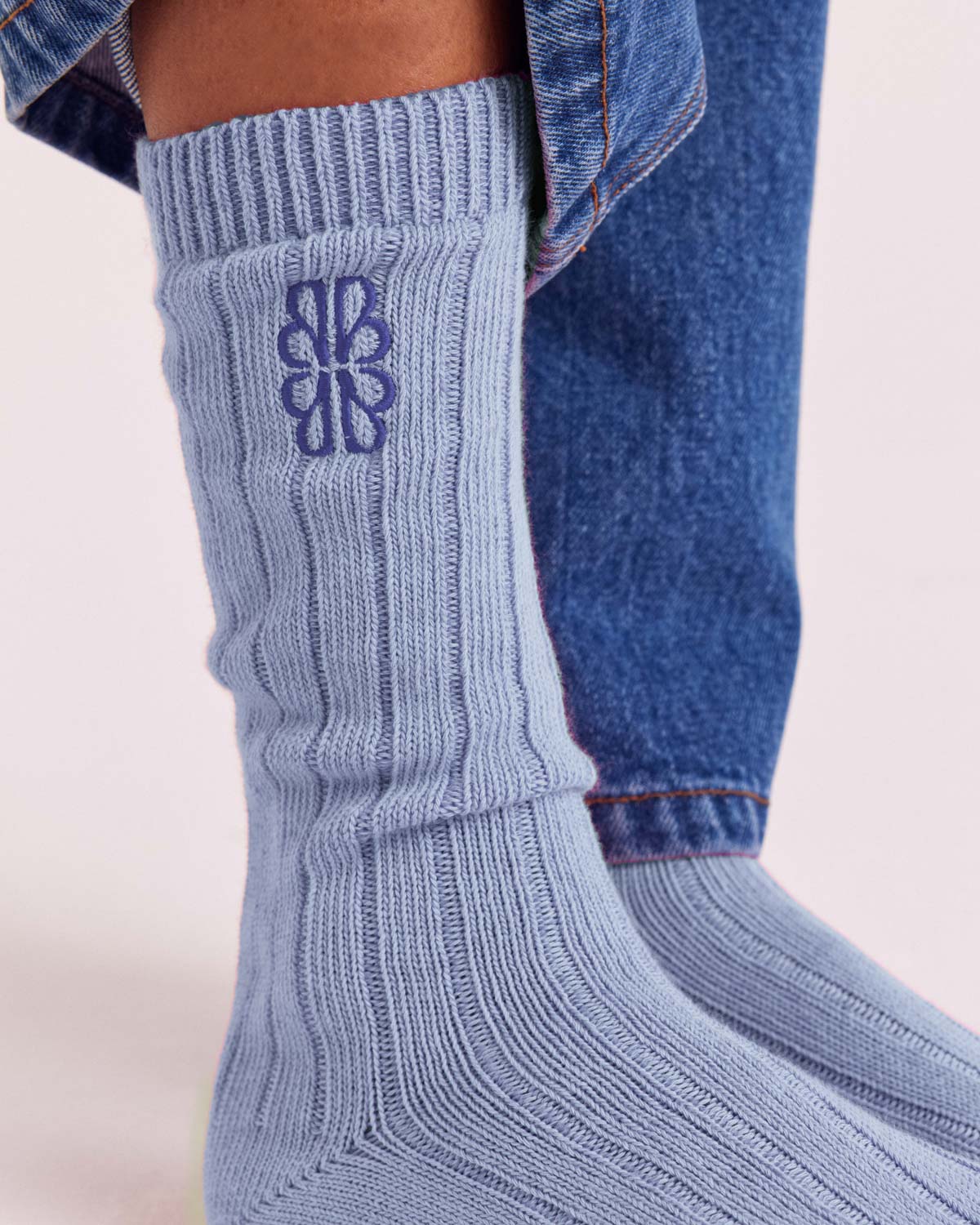 Chaussettes Félice bleu ciel