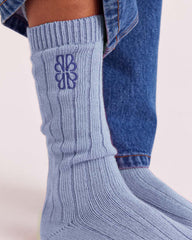 Chaussettes Félice bleu ciel