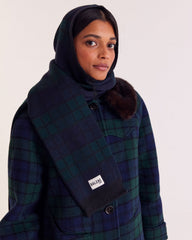 Cagoule Gigi tartan bleu et vert