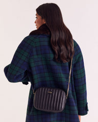 Sac César chaine noir lisse