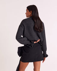 Pull Ophy gris foncé chiné
