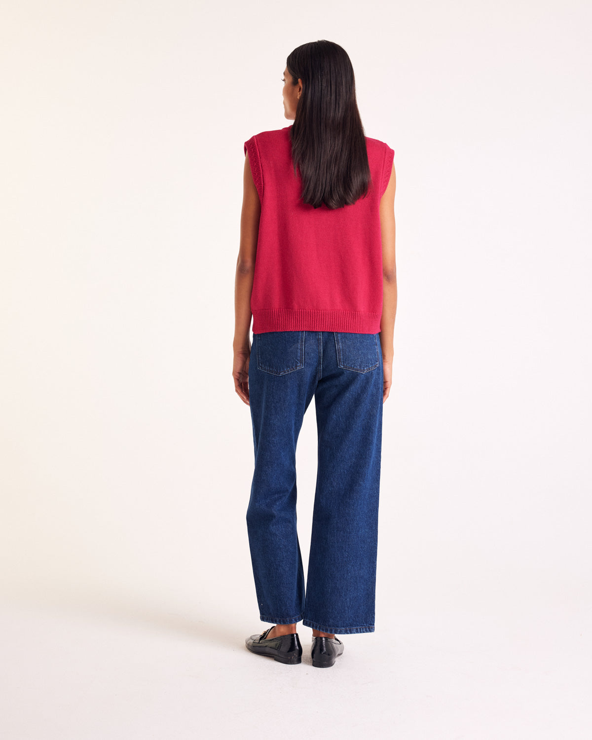 Gilet Constant rose framboise