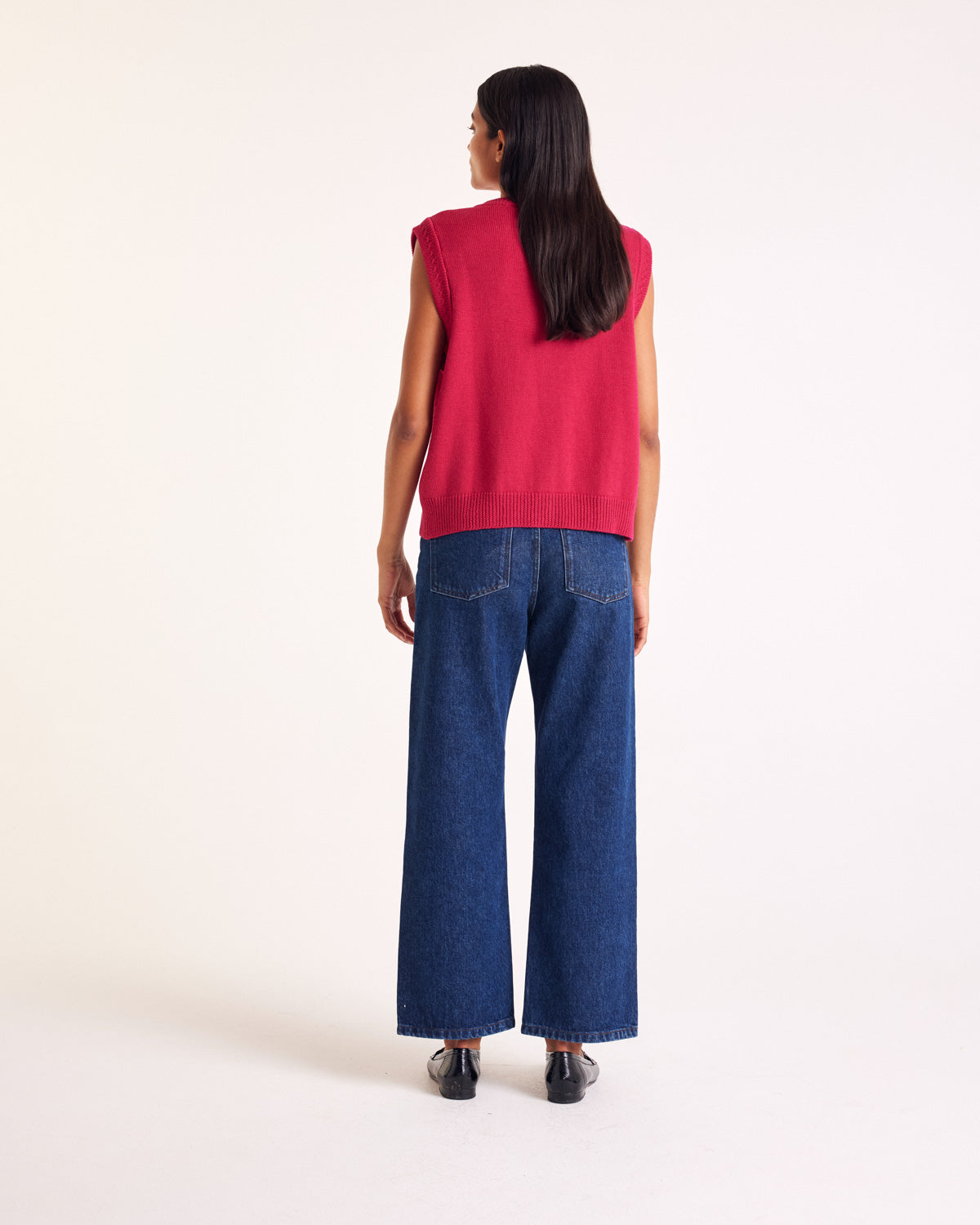 Gilet Constant rose framboise