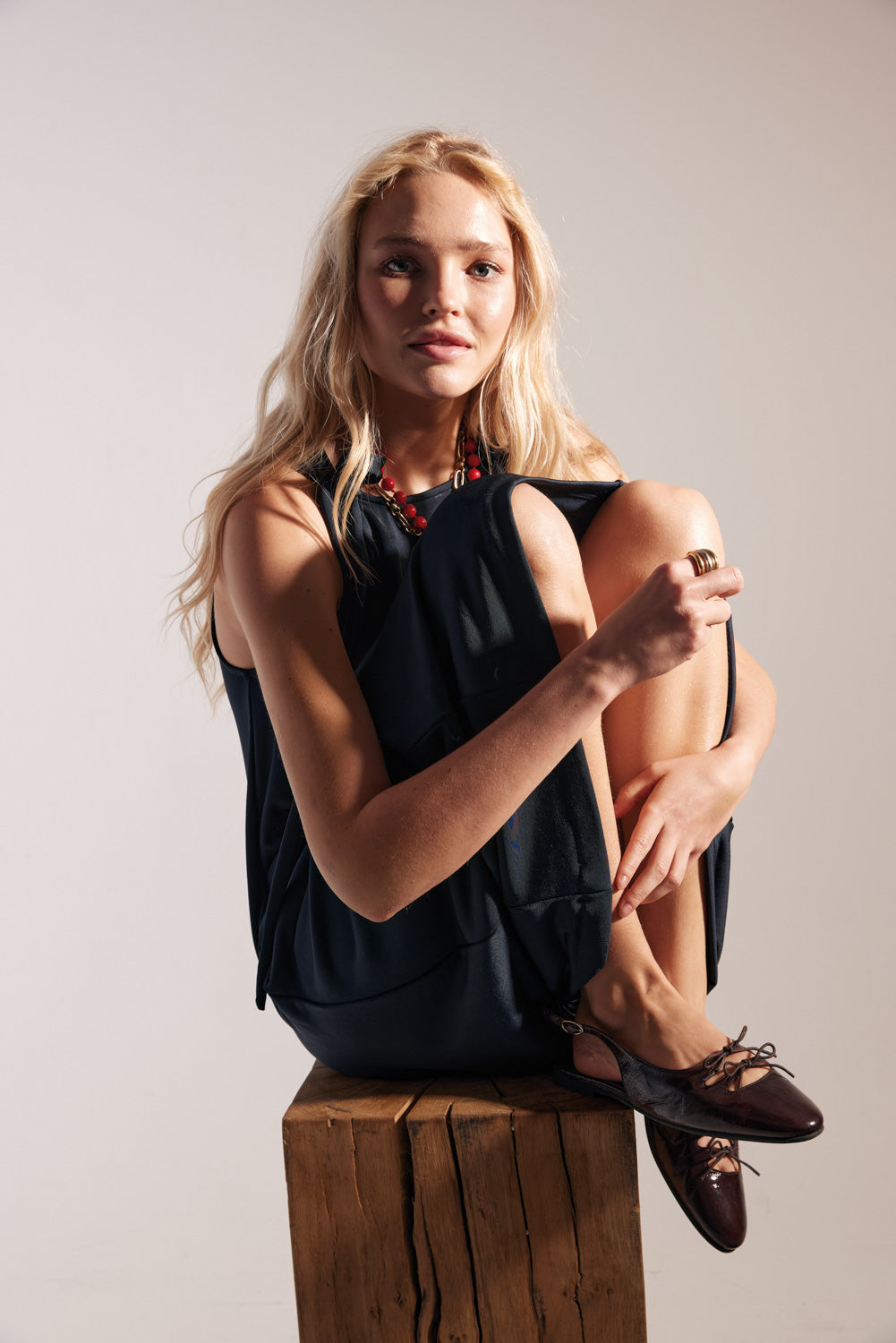 Robe Morgana Bleu marine