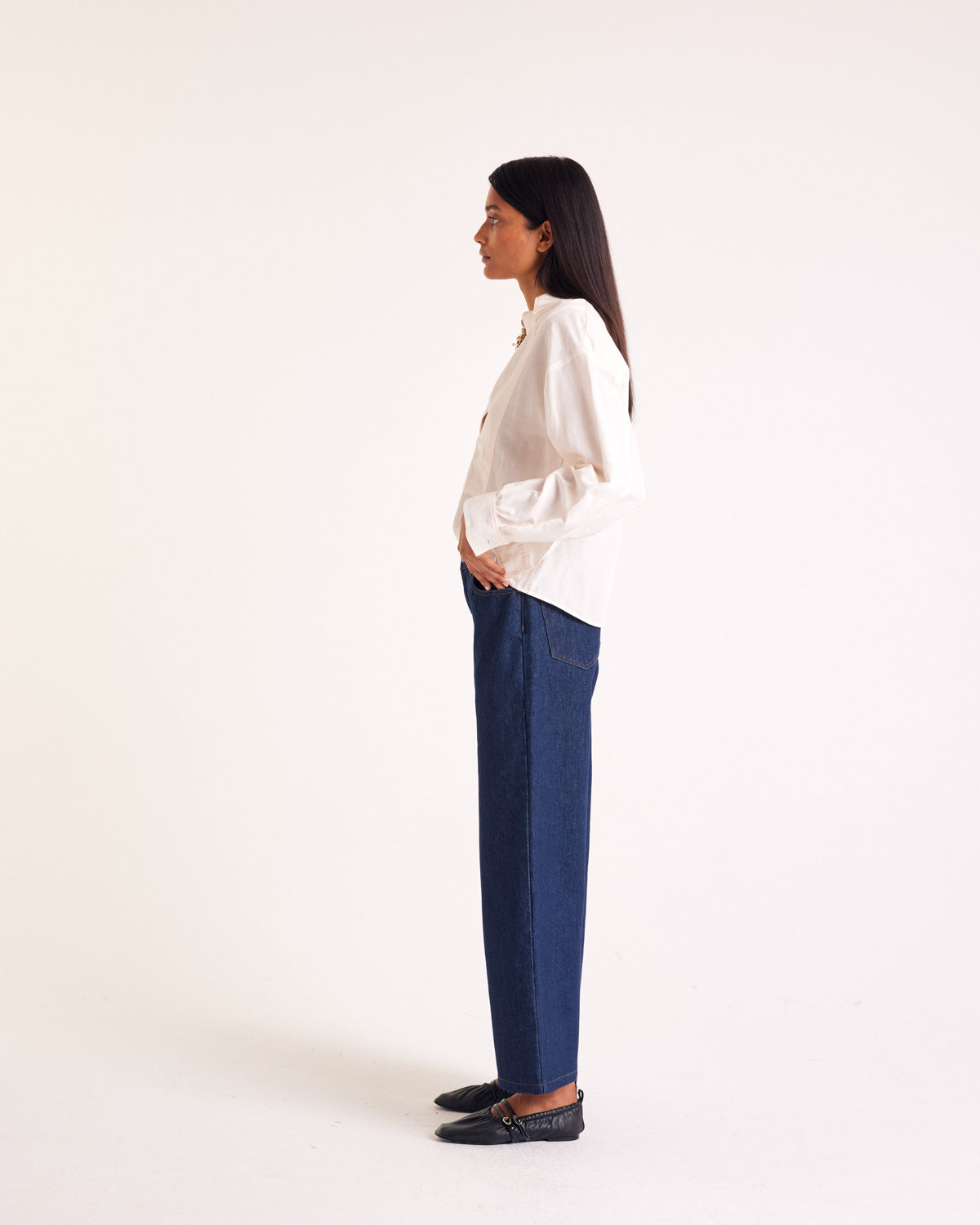 Blouse Basile pêche clair