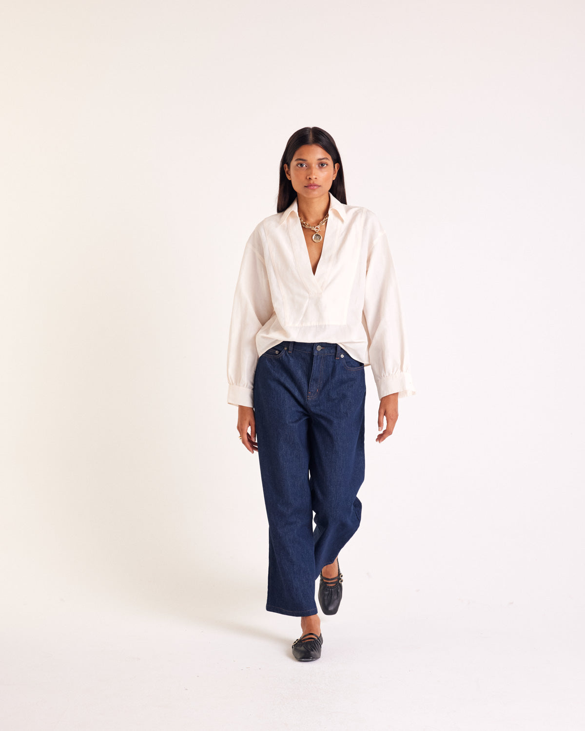 Blouse Basile pêche clair