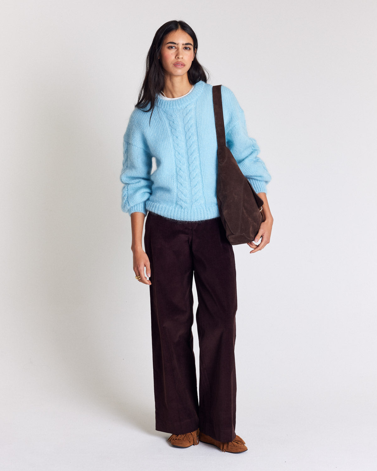 Pantalon Siméon velours chocolat