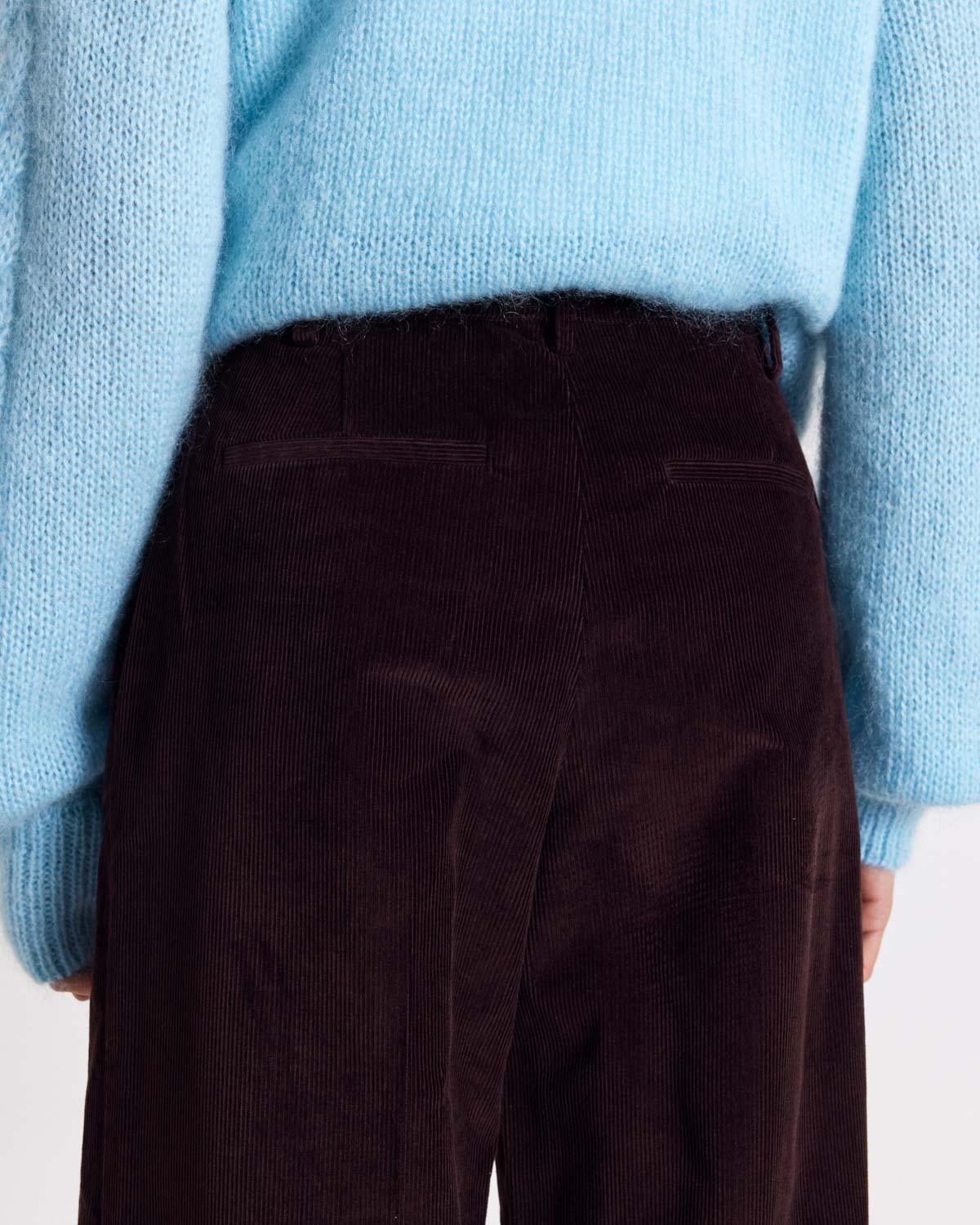 Pantalon Siméon velours chocolat