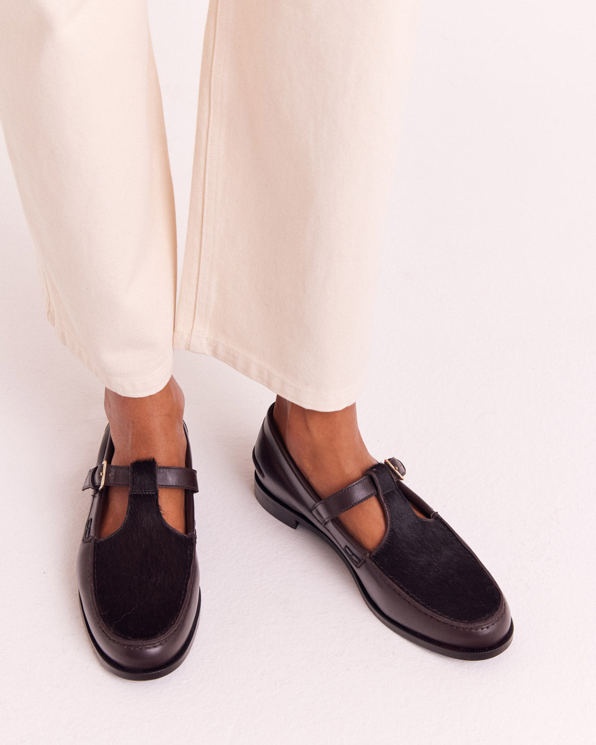 Mocassins Alban pony chocolat