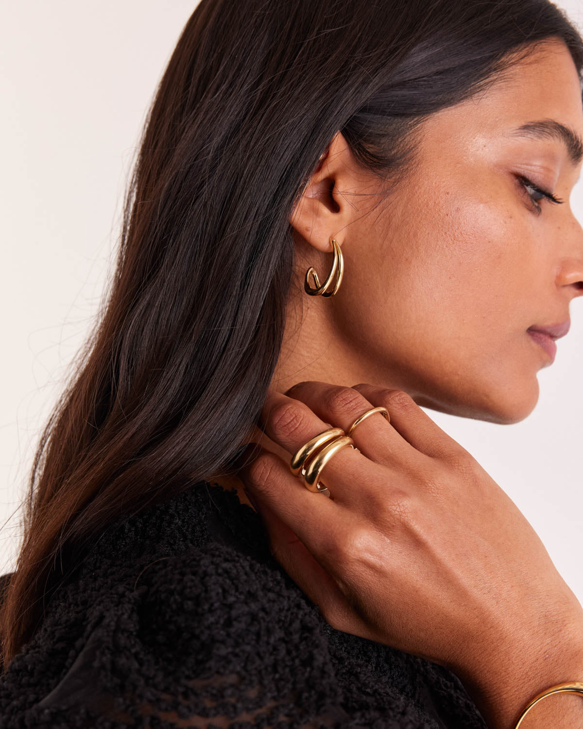 Boucles d'oreille Soline doré