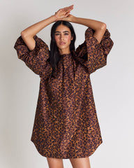 Robe Livia léopard noisette