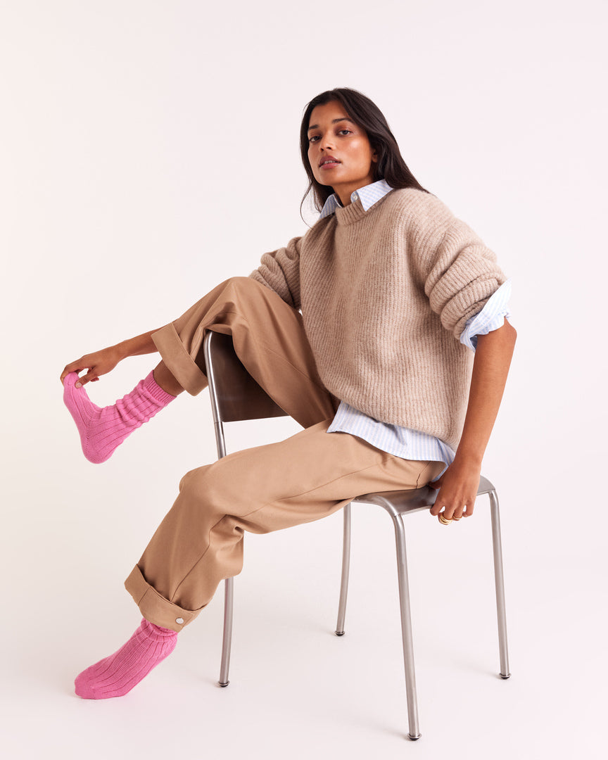 Chaussettes Felice rose