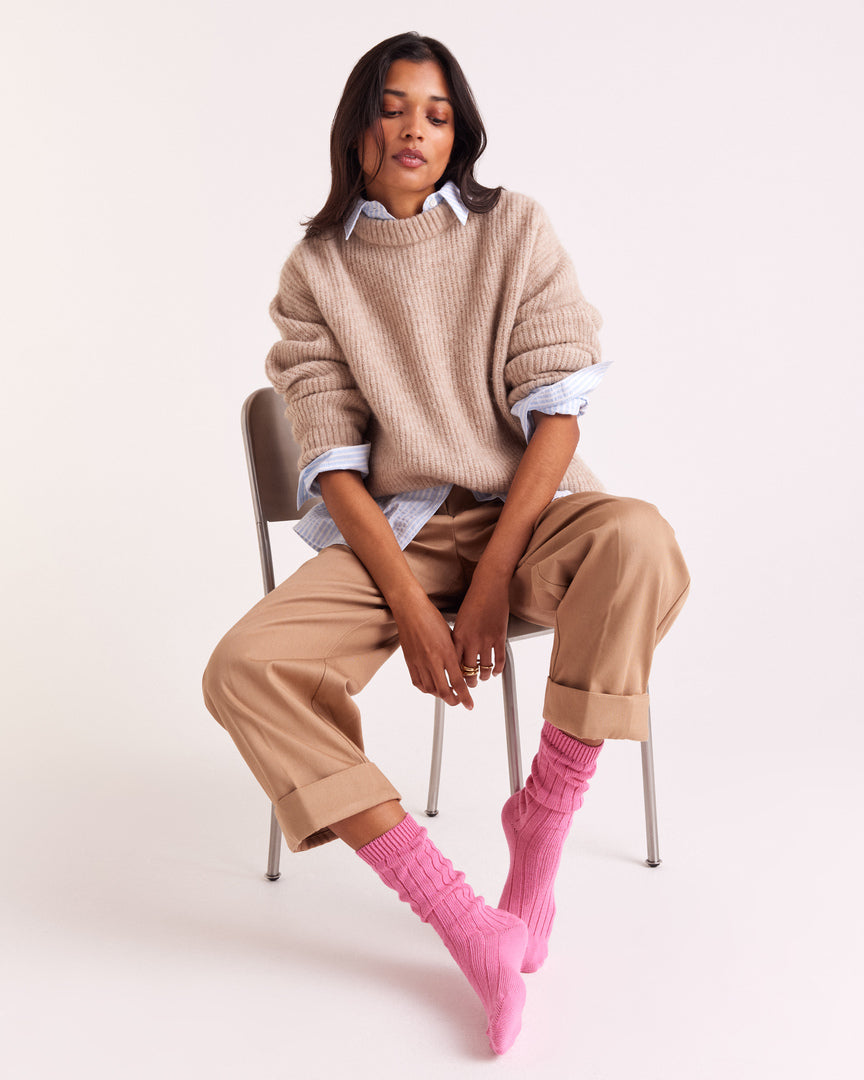 Chaussettes Felice rose