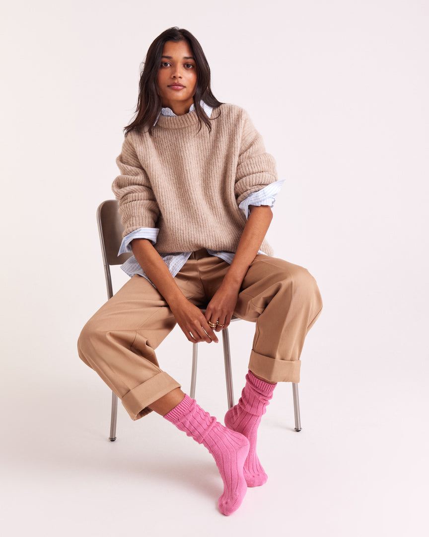 Chaussettes Felice rose