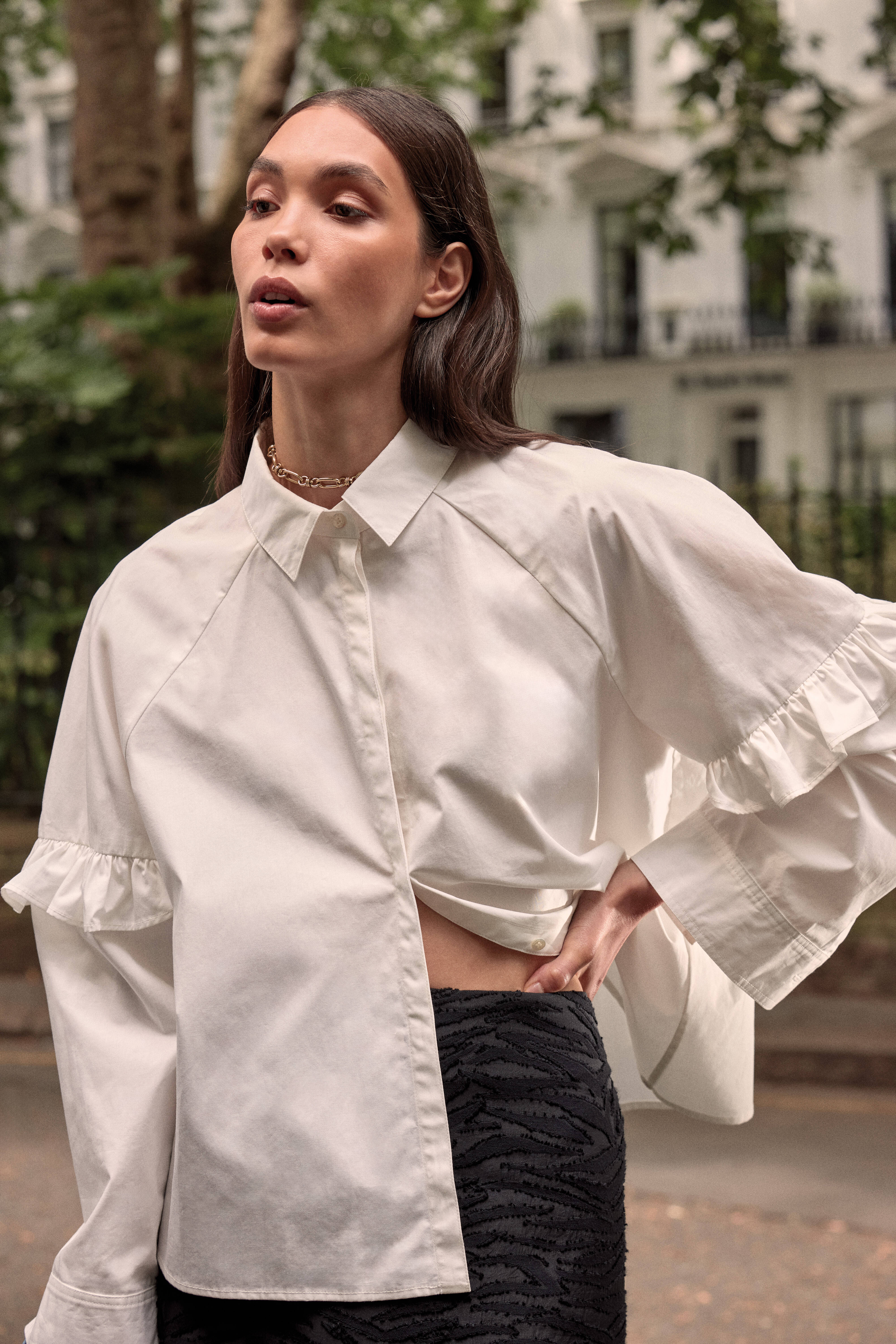 Jupe Solange zèbre noir
