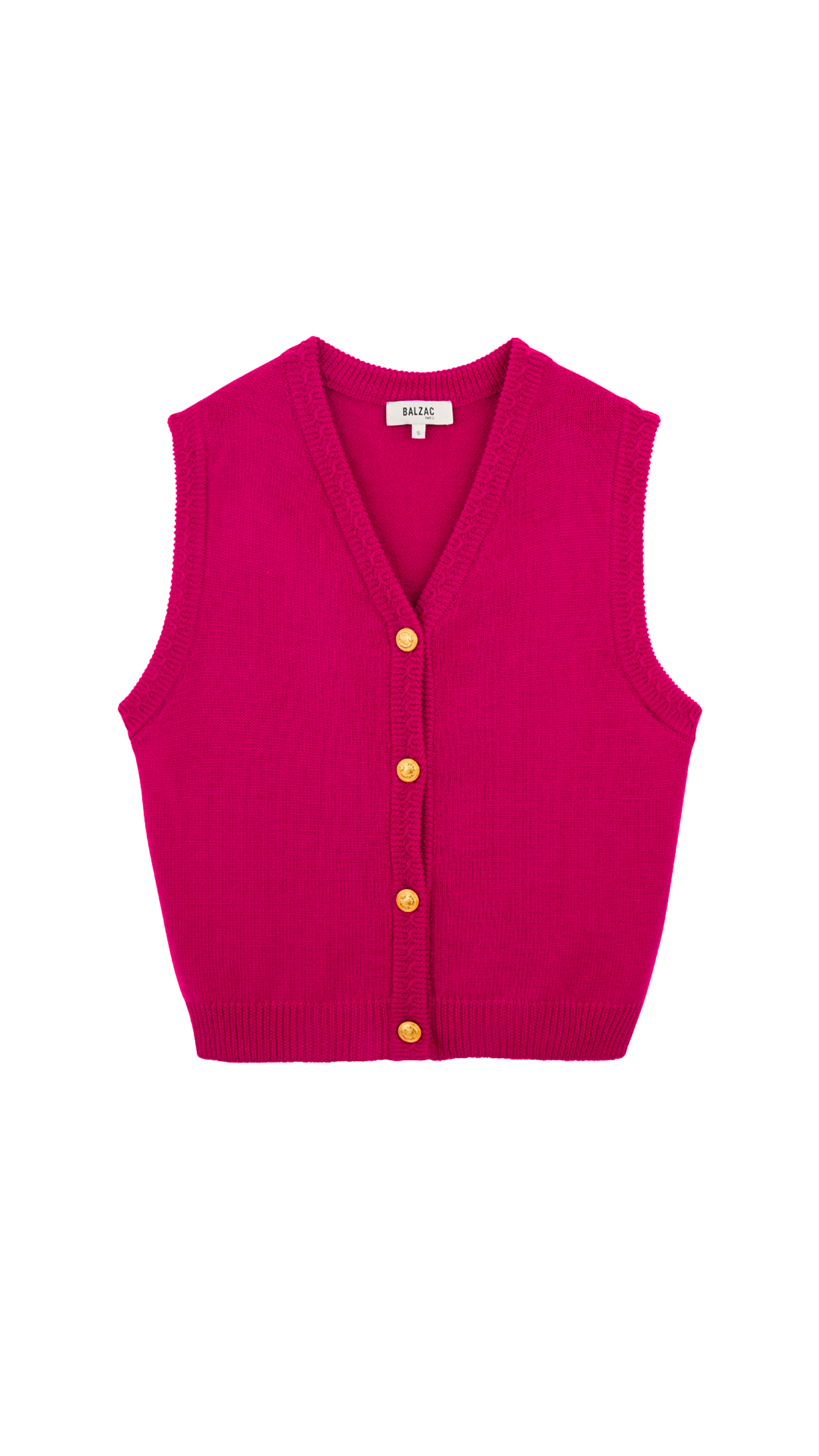 Gilet Constant rose framboise