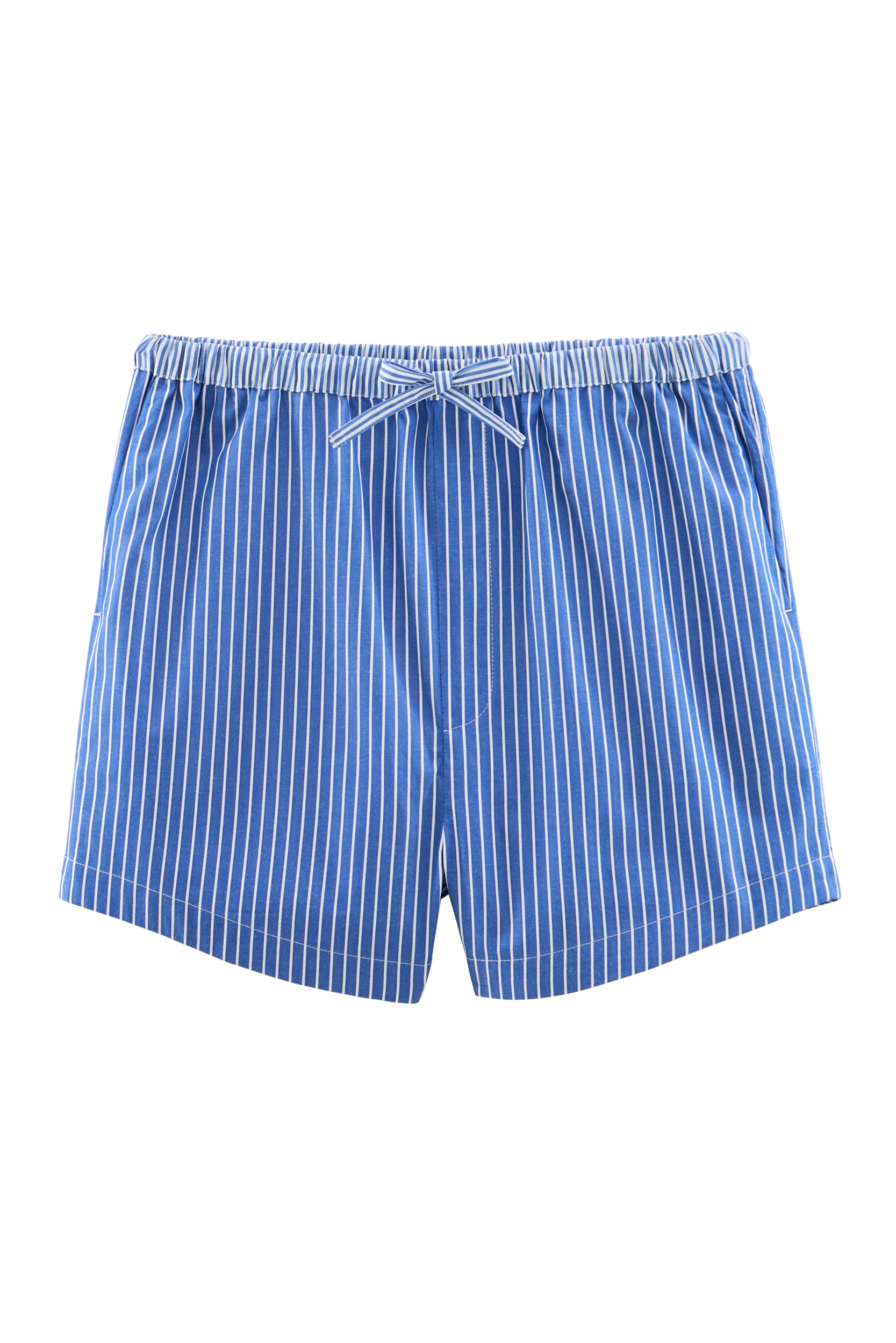 Short Lelio rayures bleu patchwork